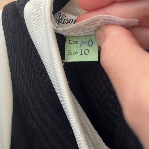 Vintage 60s Alison Ayres Original sleeveless maxi dress long neck tie 10 ILGWU - Picture 15 of 16